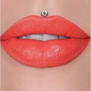 Jeffree Star Velvet Trap Prick Bright Coral Orange Matte Lipstick New In Box